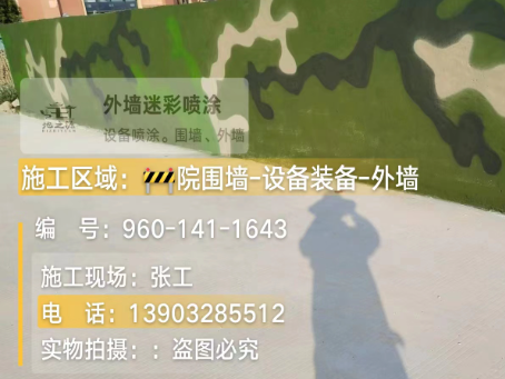 吉安 迷彩漆喷涂价格（按平方米计费）